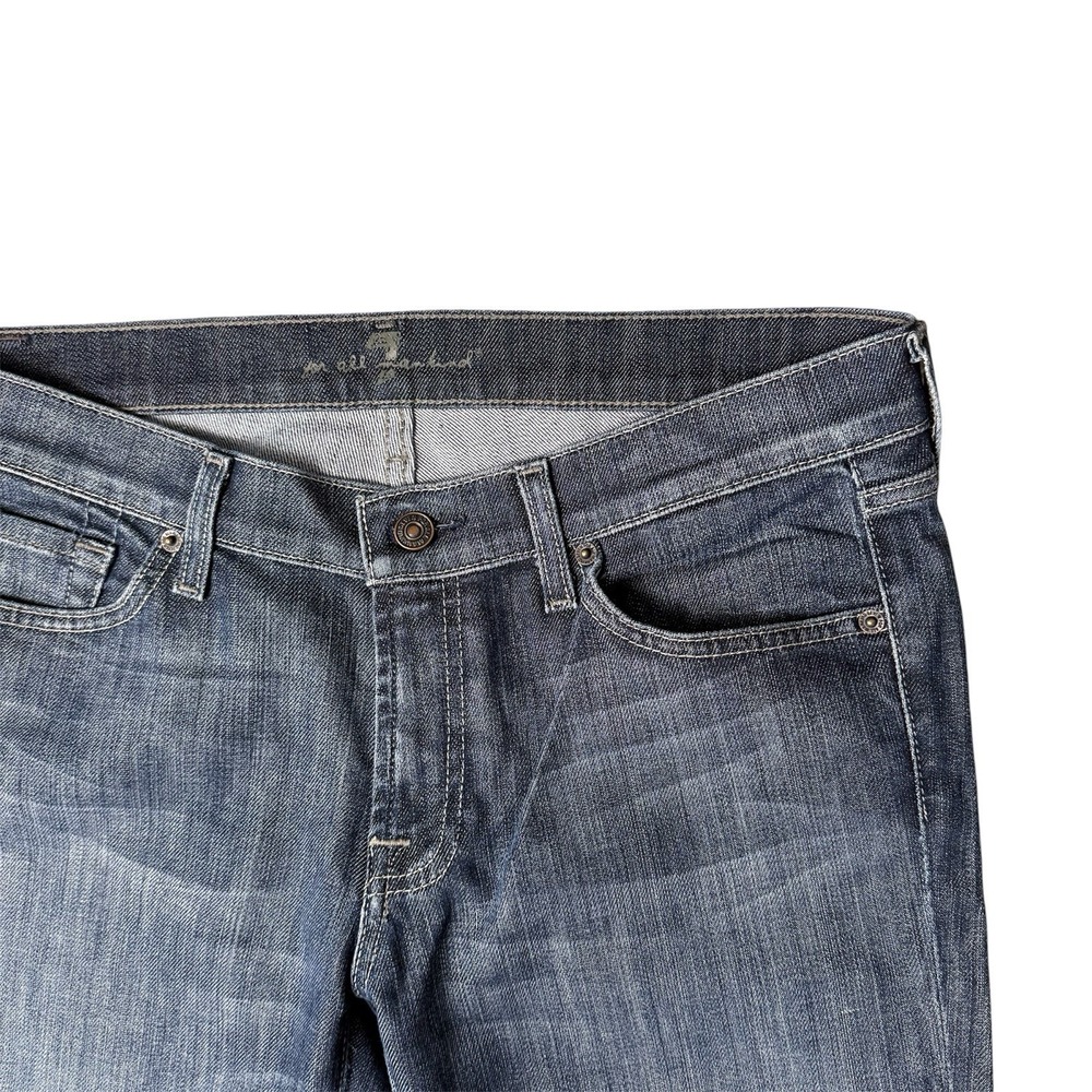 7 For All Mankind Dojo Jeans Womens 31 Bootcut Medium Waah Denim Cowgirl Rodeo - Picture 2 of 9